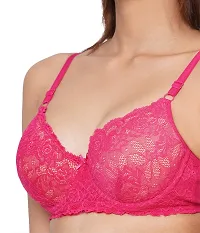 Inner Sense Organic Cotton Antimicrobial Women's Padded Underwired Lace Bra-thumb4