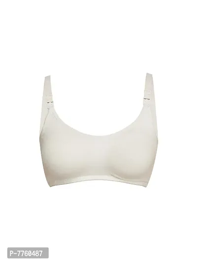 Buy Inner Sense Organic Cotton Antimicrobial Soft Nursing Bra With Removable  Pads - Pack Of 3 -Nude Online