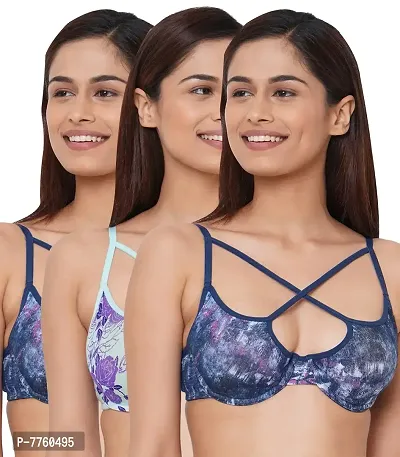 Buy Inner Sense Organic Cotton Antimicrobial Women's Lightly Padded  Underwired Cage Bra (Pack of 3) Online In India At Discounted Prices