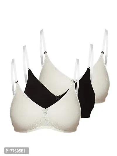 Inner Sense Women's Spandex  Cotton Non-Padded Wire Free Full-Coverage Bra-thumb0