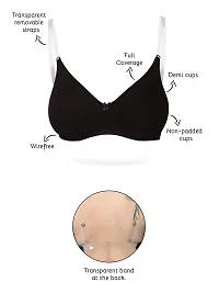 Inner Sense Women's Spandex  Cotton Non-Padded Wire Free Full-Coverage Bra-thumb1