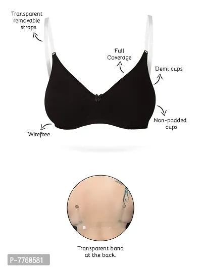 Inner Sense Women's Spandex  Cotton Non-Padded Wire Free Full-Coverage Bra-thumb2