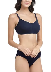 Inner Sense Organic Cotton Antimicrobial Women's Soft Nursing Bra & Panty Set-thumb1