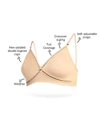 Inner Sense Organic Cotton Antimicrobial Women's Non Padded Non Wired Bra-thumb1