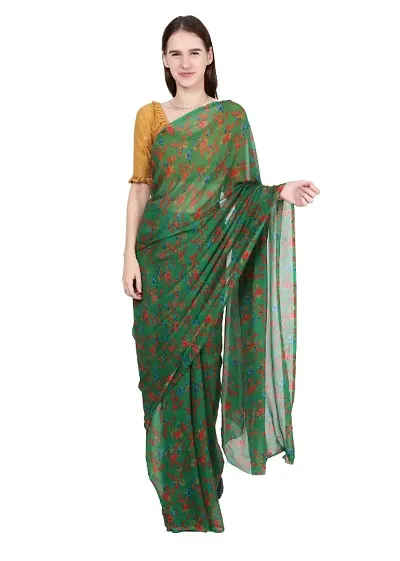 Classic Chiffon Saree without Blouse piece