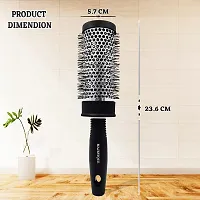 Majestique Round Hair Brush for Blow Drying - Extra-Large Ceramic Ion Brush, Salon Brush Hair Dryer for Drying Straightening Curling - Lightweight Professional Roller Hair Brush-thumb4