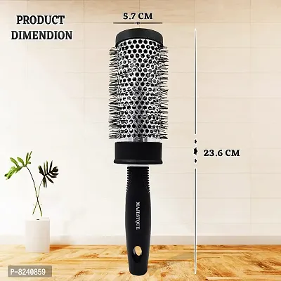 Majestique Round Hair Brush for Blow Drying - Extra-Large Ceramic Ion Brush, Salon Brush Hair Dryer for Drying Straightening Curling - Lightweight Professional Roller Hair Brush-thumb5