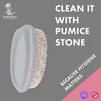 Majestique Natural Pumice Stone Pedicure Tools Dead Hard Skin Remover for Healthy Foot Care Tools,Random Color (WHITE)-thumb2