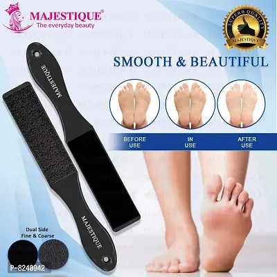 Majestique Foot File Callus for Filer Dead Skin Removal, Scraper Double-Sided Colossal Pedicure Foot, Exfoliator Feet Women Men (Black)-thumb4