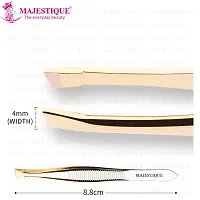 Eyebrow Pluker Tweezers for Women and Men By Majestique Twiser Eyebrows | Twizzer Tools for Ingrown Hair and Splinters | Professional Facial Twizzer Tools for Eyebrows and Hair Plucker Removal - Gold 2Pcs-thumb3
