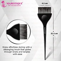 Majestique Wide Dye Hair Coloring Brush with Tail Pin Hair Comb, Long Tail Hair Dye Color Brush - Hair Color Brush, Hair Dye Brush Colouring Applicator Brush Perfect for Women and Men - Pack of 2-thumb3