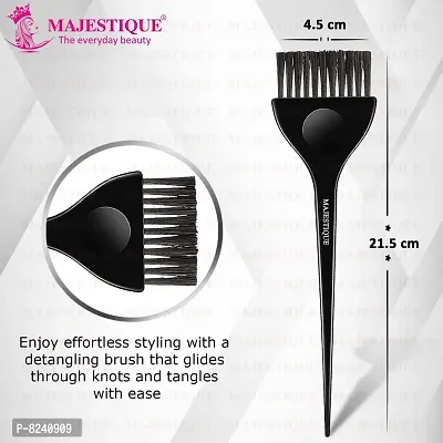Majestique Wide Dye Hair Coloring Brush with Tail Pin Hair Comb, Long Tail Hair Dye Color Brush - Hair Color Brush, Hair Dye Brush Colouring Applicator Brush Perfect for Women and Men - Pack of 2-thumb4
