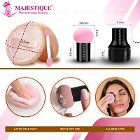 Majestique 2Pcs Set - Powder Puff  Mushroom Head Sponge with Case, Makeup Foundation Sponge for Dual-use Dry  Wet - Color May Vary-thumb3
