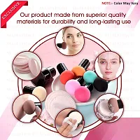 Majestique 2Pcs Set - Powder Puff  Mushroom Head Sponge with Case, Makeup Foundation Sponge for Dual-use Dry  Wet - Color May Vary-thumb2