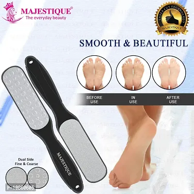 Majestique Extra Fast Dual Sided Skin Scrubber for Dead Skin - Immediately Reduces Calluses and Corns to Powder for Instant Results, Safe Tool - Color May Very-thumb4