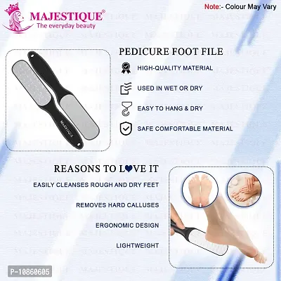 Majestique Extra Fast Dual Sided Skin Scrubber for Dead Skin - Immediately Reduces Calluses and Corns to Powder for Instant Results, Safe Tool - Color May Very-thumb5