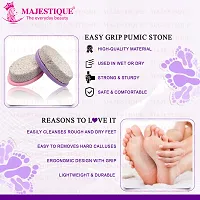 Pumice Stone for Feet By Majestique Pedicure Tools Hard Skin Callus Remover for Remove Dead Skin. Heels. Elbows. Hands (Purple)-thumb4