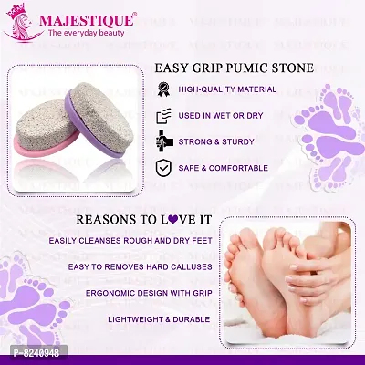 Pumice Stone for Feet By Majestique Pedicure Tools Hard Skin Callus Remover for Remove Dead Skin. Heels. Elbows. Hands (Purple)-thumb5