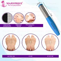 Majestique Double Sided Foot Files, Pedicure Heel Rasp for Foot Scrapper Dead Skin Foot Callus Remover Foot File Kit Colossal Foot Rasp Tool Feet Scrubber Dead Skin (Blue)-thumb2