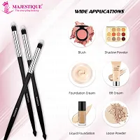 Majestique Premium Eyeshadow Filler Brush for Powder, Cream, Gel and Wax Creates Natural Looking Brows Effortlessly and Stays on All Day, Eye Blending Brush - Jet Black for Women and Girls -FC39-thumb1