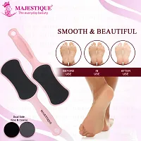 quot;Majestique Foot File Callus Remover Double-Sided Foot Scrubber, Professional Pedicure Foot Rasp Removes Cracked Heels, Dead Skin,Corn, Hard Skin, Pumice Stone for Feet Scraper File Brush Tools for Wet and Dry Feet (Pink)quot;-thumb4