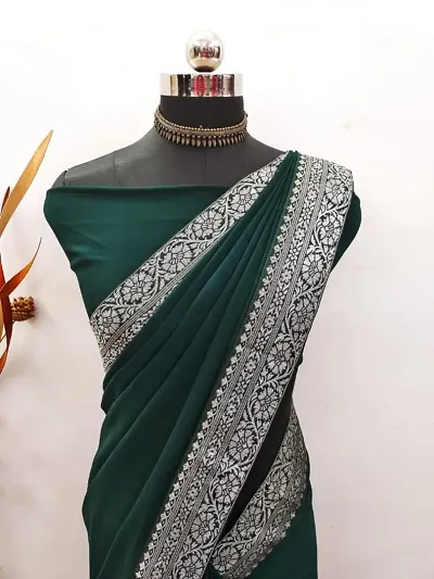 Alluring Georgette Saree with Blouse piece 