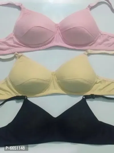 Women Soft Padded Everyday Bra PACK OF 3