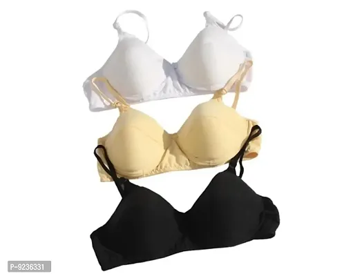 Women soft padded everyday bra ( PACK OF 3)-thumb0