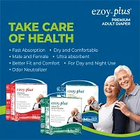 Ezoyplus Adult diaper L size (60 Pcs) Adult Diaper Tape style diaper|diaper for adults | Extra Absoption-thumb2