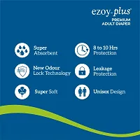 Ezoyplus Adult diaper L size (60 Pcs) Adult Diaper Tape style diaper|diaper for adults | Extra Absoption-thumb1