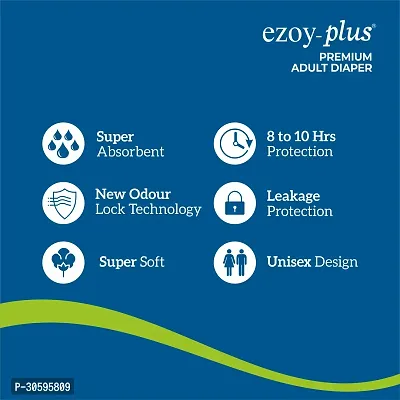 Ezoyplus Adult diaper L size (60 Pcs) Adult Diaper Tape style diaper|diaper for adults | Extra Absoption-thumb2