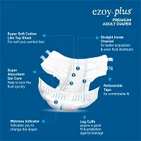 Ezoyplus Adult diaper L size (60 Pcs) Adult Diaper Tape style diaper|diaper for adults | Extra Absoption-thumb3