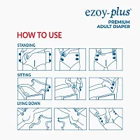 Ezoyplus Adult diaper M size (60 Pcs) Adult Diaper Tape style diaper|diaper for adults | Extra Absoption-thumb1