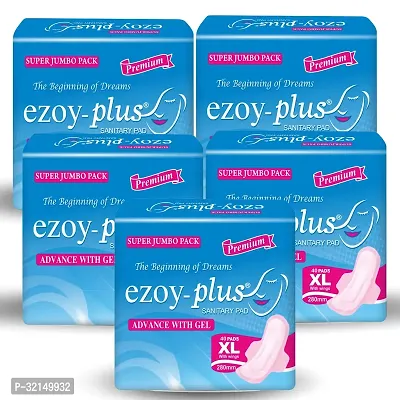 Ezoyplus Soft Sanitary Pads XL Size Pack of 5(200 pcs)