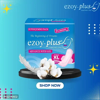 Ezoyplus Soft Sanitary Pads XL Size Pack of 5(200 pcs)-thumb4