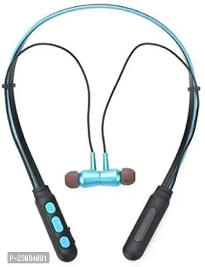 Stylish Black Bluetooth Wireless Neckbands-thumb0