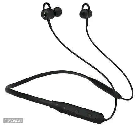 Stylish Black Bluetooth Wireless Neckbands-thumb0