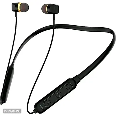 Stylish Black Bluetooth Wireless Neckbands-thumb0