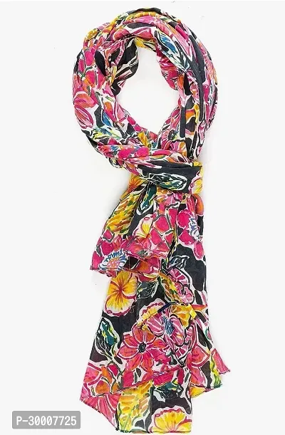 Elite Multicoloured American Crepe Printed Stole For Women-thumb0