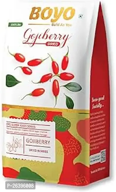 Boyo Dried Whole Gojiberry Vegan Free And Gluten Free Unsulphured, Unsweetened And Naturally Dehydrated Fruit, 200G