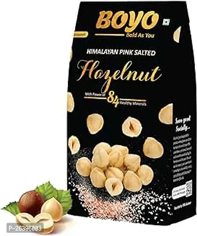 Boyo Roasted Hazelnut Himalayan Pink Salted - Hazelnuts For Health, Immunity, Home Recipes And Snacks, 150G