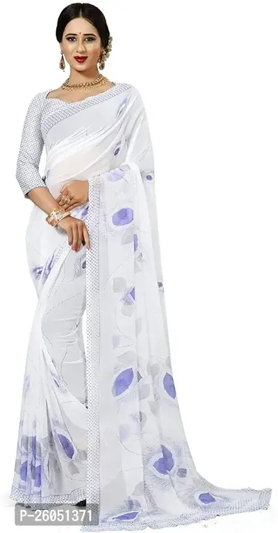Trendy Womens Printed  Chiffon Saree