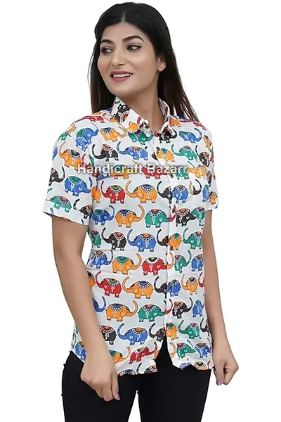 Trendy Womens Crepe Shirt