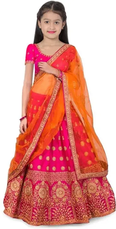 Embroidered Lehenga Choli And Dupatta Set