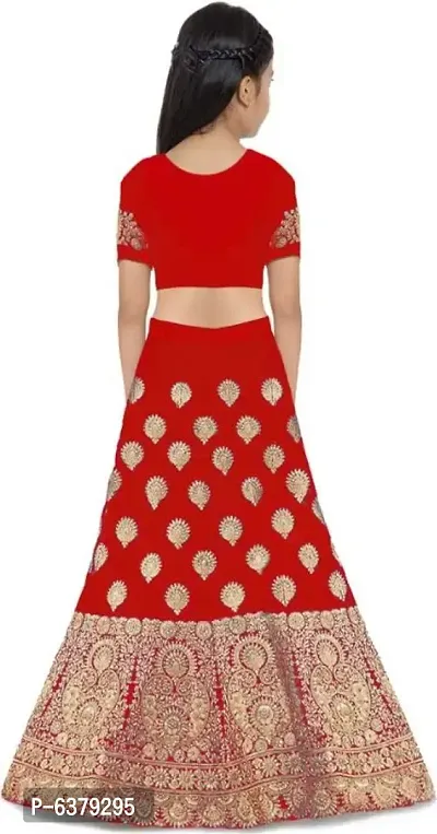 Embroidered Lehenga Choli and dupatta set for Ethnic, Wedding, Party Wear for kids, baby and Girls.-thumb2