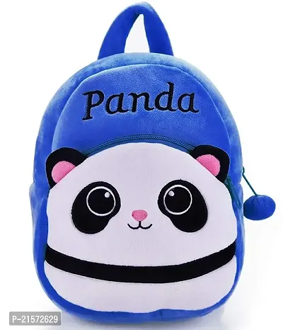 SAMAYRA Down Panda Blue Kids School Bag Cute Backpacks for Girls/Boys/Animal Cartoon Mini Travel Bag Backpack for Kids Girl Boy 2-6 Years-thumb2