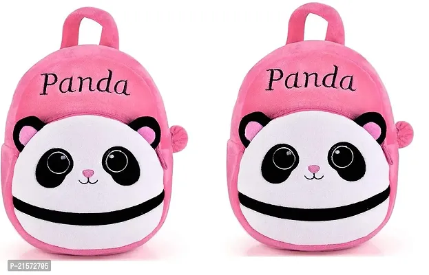 SAMAYRA Combo Panda Pink Combo Kids School Bag Cute Backpacks for Girls/Boys/Animal Cartoon Mini Travel Bag Backpack for Kids Girl Boy 2-6 Years