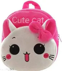 SAMAYRA Cute Cat Kids School Bag Cute Backpacks for Girls/Boys/Animal Cartoon Mini Travel Bag Backpack for Kids Girl Boy 2-6 Years-thumb1