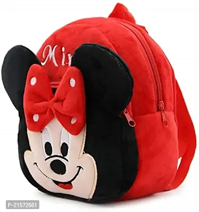 SAMAYRA Spider Red  Minnie Red Down Combo Kids School Bag Cute Backpacks for Girls/Boys/Animal Cartoon Mini Travel Bag Backpack for Kids Girl Boy 2-6 Years-thumb3