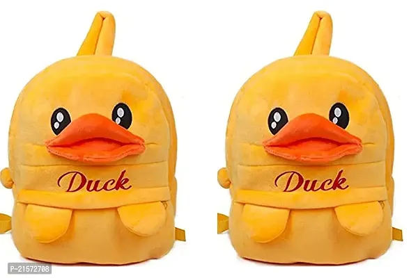 SAMAYRA Combo Duck Yellow Combo Kids School Bag Cute Backpacks for Girls/Boys/Animal Cartoon Mini Travel Bag Backpack for Kids Girl Boy 2-6 Years